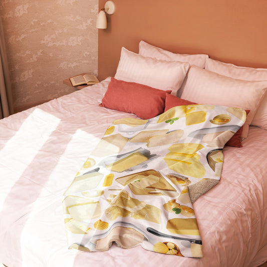 I Can't Believe it's a Butter -Sherpa Blanket