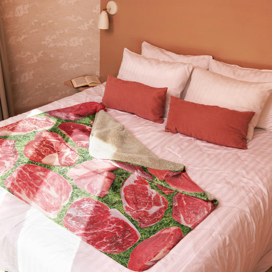 Grass Fed Beef Blanket - Sherpa