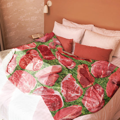 Grass Fed Beef Blanket - Sherpa